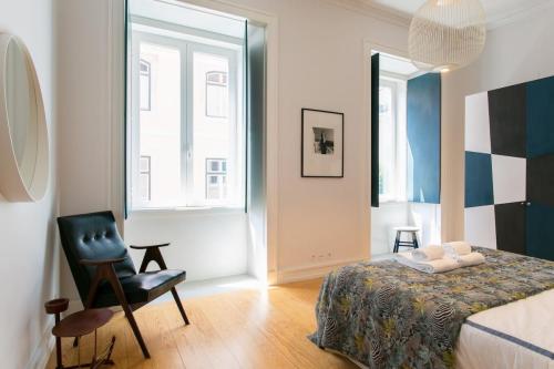 Awarded 3 bedrooms upscale flat@Chiado/Bairro Alto