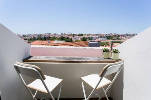 Principe Real Duplex w/balconies and RIVER views!